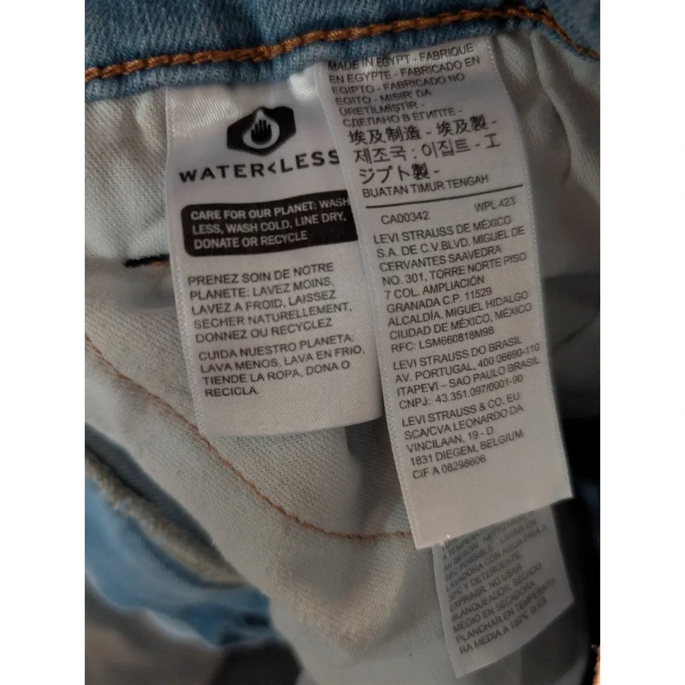 Levi Strauss & Co 514 Straight Fit Jeans Light Wash W32 L32